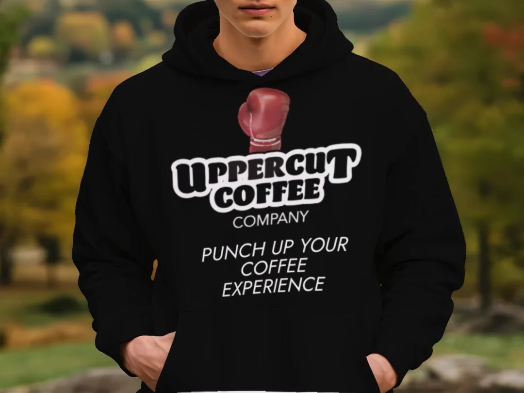 UPPERCUT BLACK HOODIE - Upper Cut Coffee Company