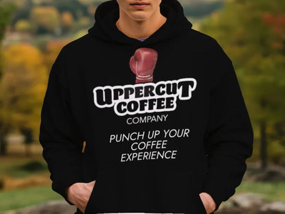 UPPERCUT BLACK HOODIE - Upper Cut Coffee Company